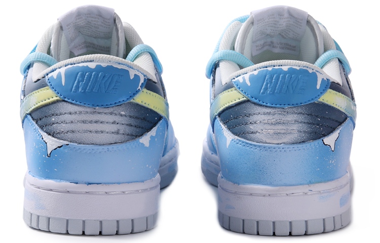Shop [Sepatu Custom] Nike Dunk Low 'Pure Platinum Dissolving Blue' DV0831-101(TEMA77-溶解蓝)