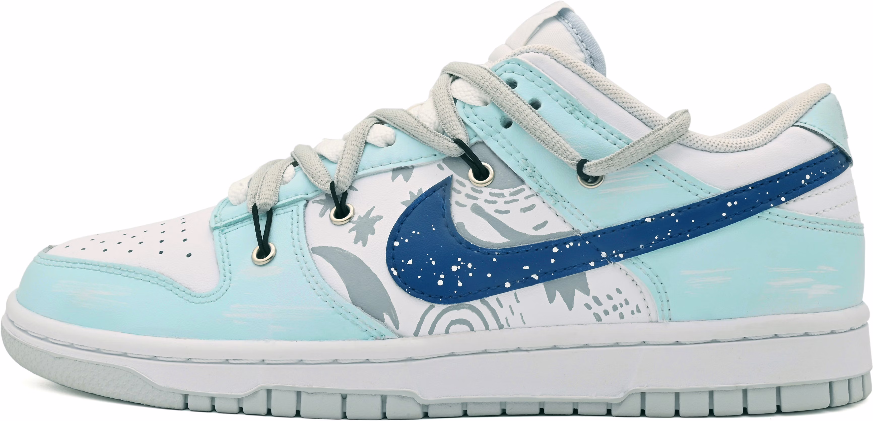 custom-shoes-nike-dunk-low-pure-platinum-galaxy-graffiti-ocean-blue