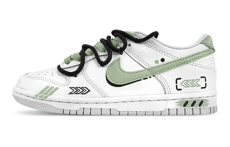 [Custom Shoes] Nike Dunk Low 'Pure Platinum Green'