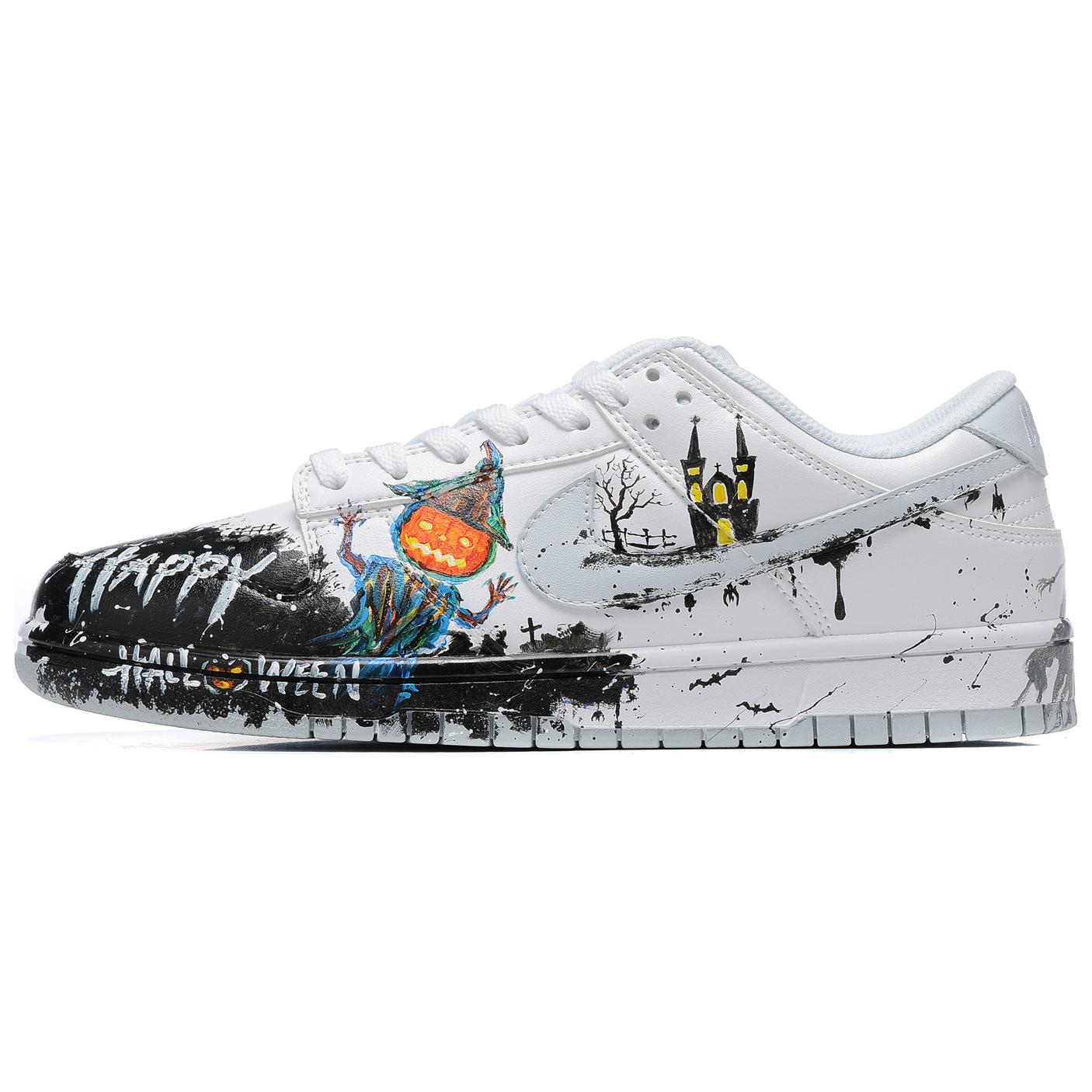 Buy [Zapatillas Personalizadas] Nike Dunk Low 'Pure Platinum Halloween' DV0831-101(Team54-万圣节鬼堡)