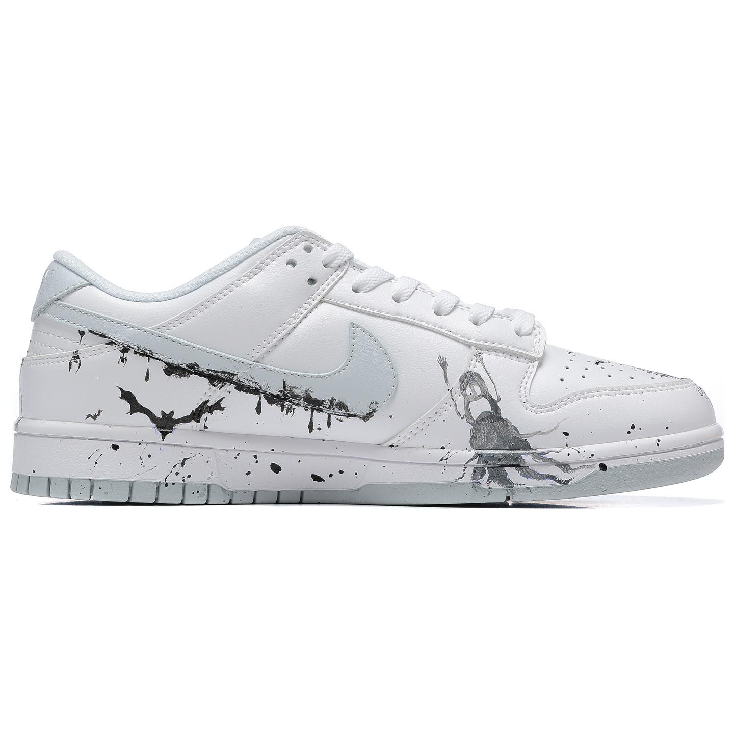 Order [Zapatillas Personalizadas] Nike Dunk Low 'Pure Platinum Halloween' DV0831-101(Team54-万圣节鬼堡)