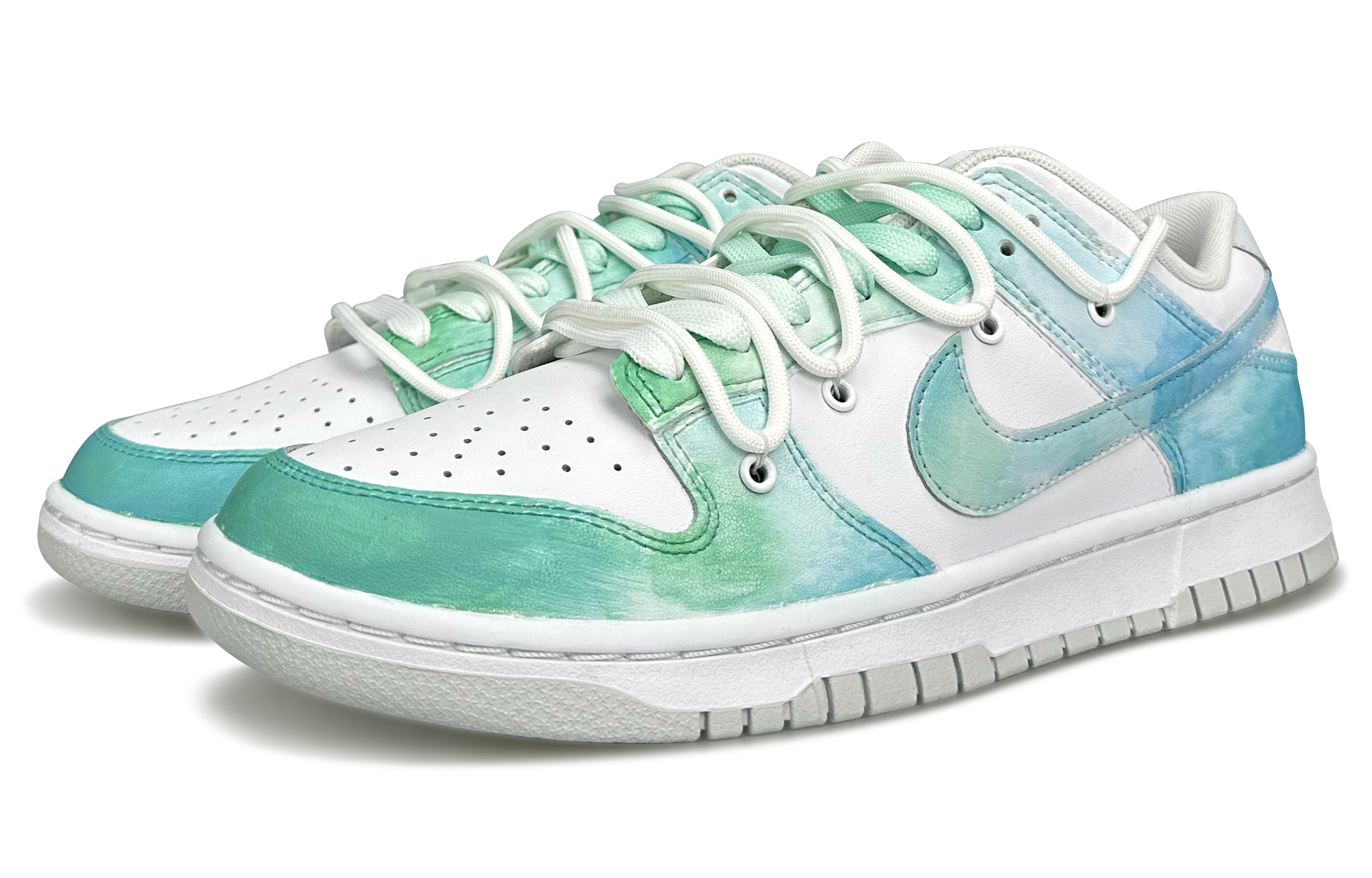 Order [定制鞋款] 耐克Dunk低帮‘纯铂金翡翠拆解’ DV0831-101(Team79-男款只此青绿)