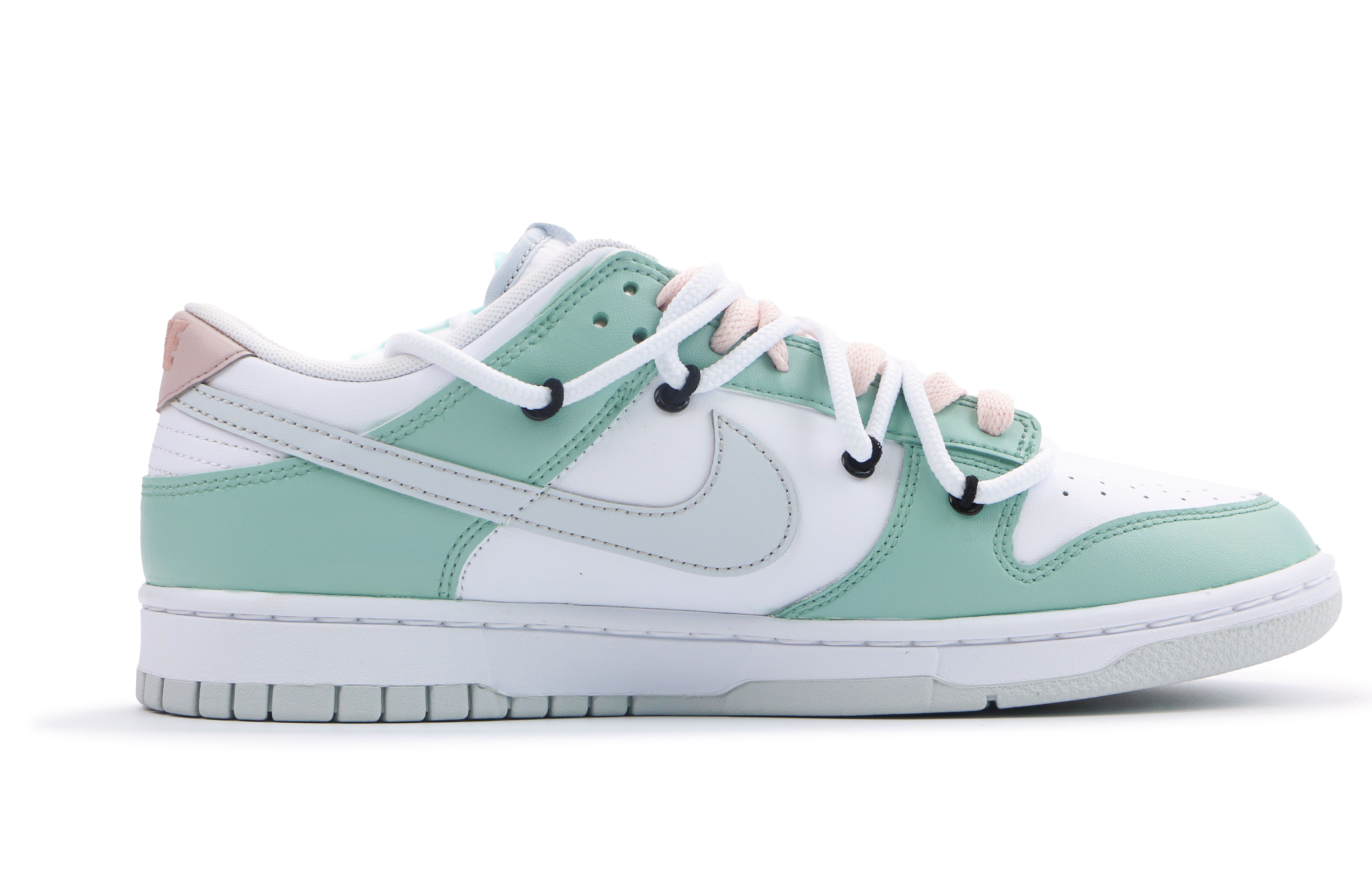 Order [Zapatos Personalizados] Nike Dunk Low 'Platino Puro Verde Menta' DV0831-101(Team48-粉薄荷)