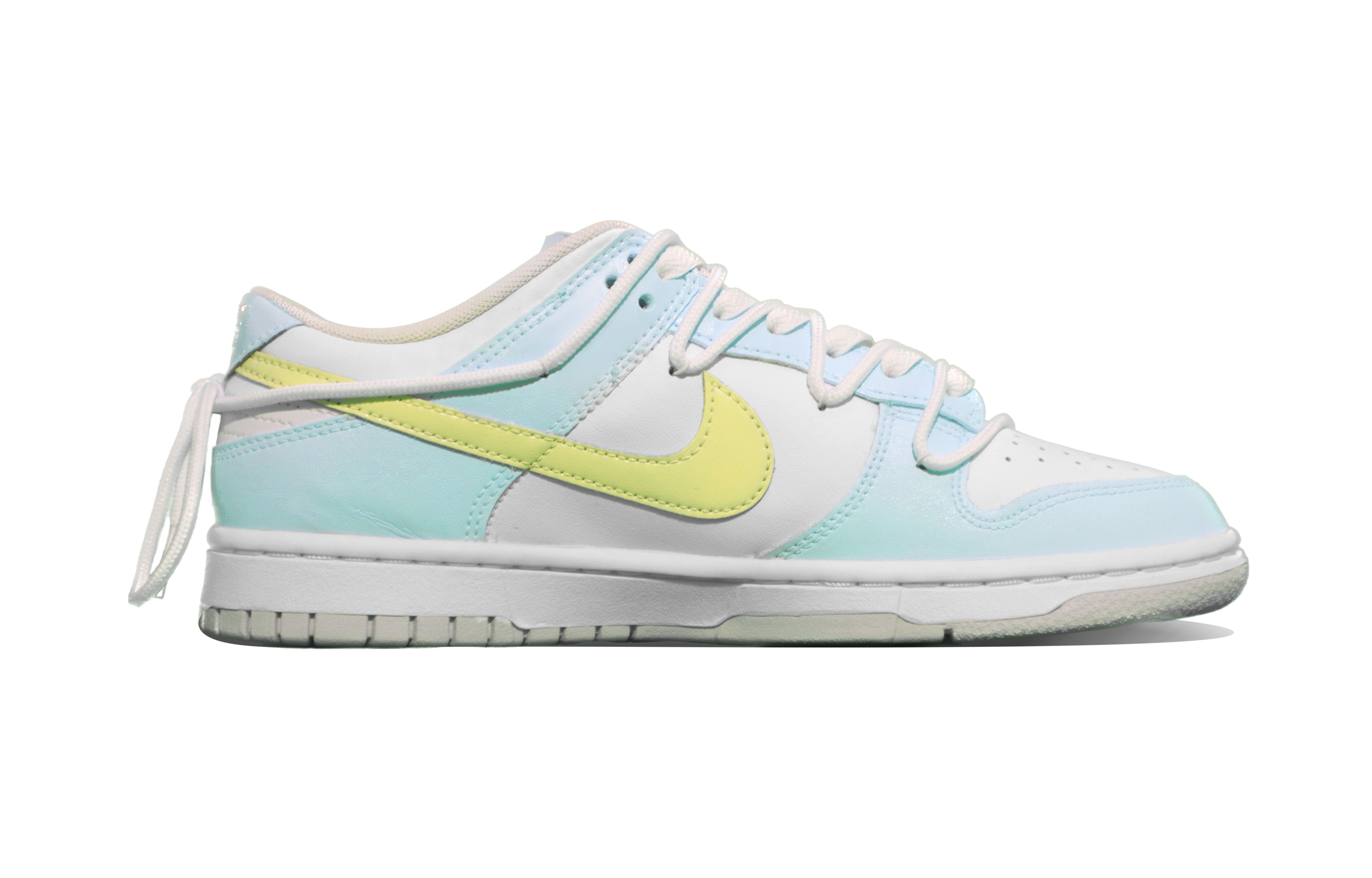 Order [Kasut Custom] Nike Dunk Low 'Pure Platinum Sea Salt Lemonade' DV0831-101(TeamX-海盐柠檬汽水）
