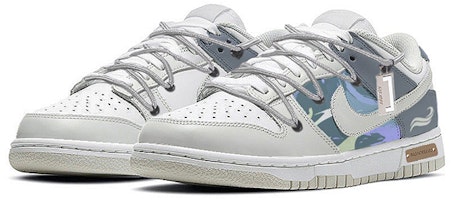 나이키 덩크 로우 '퓨어 플래티넘 쇼어브레이크' (커스텀) DV0831-101(Team48-海浪浅滩) Lookbook 나이키 덩크 로우 '퓨어 플래티넘 쇼어브레이크' (커스텀) DV0831-101(Team48-海浪浅滩)
