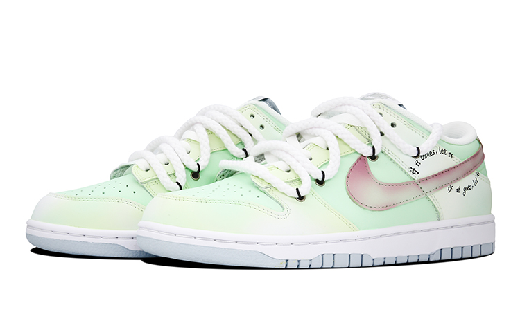Lookbook [Sepatu Custom] Nike Dunk Low 'Pure Platinum Watermelon Slush' DV0831-101(Team73-西瓜碎碎冰男款)