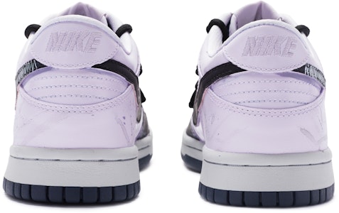 【定制球鞋】 Nike Dunk Low 國風 落英 特殊鞋盒 解構 手繪噴繪 休閒 低幫 板鞋 GS 紫黑 Shop 【定制球鞋】 Nike Dunk Low 國風 落英 特殊鞋盒 解構 手繪噴繪 休閒 低幫 板鞋 GS 紫黑