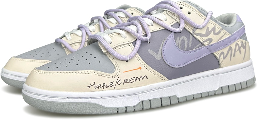 나이키 덩크 로우 '퍼플 크림' (커스텀) DH9765-001(Team79-女款紫奶油) Lookbook 나이키 덩크 로우 '퍼플 크림' (커스텀) DH9765-001(Team79-女款紫奶油)
