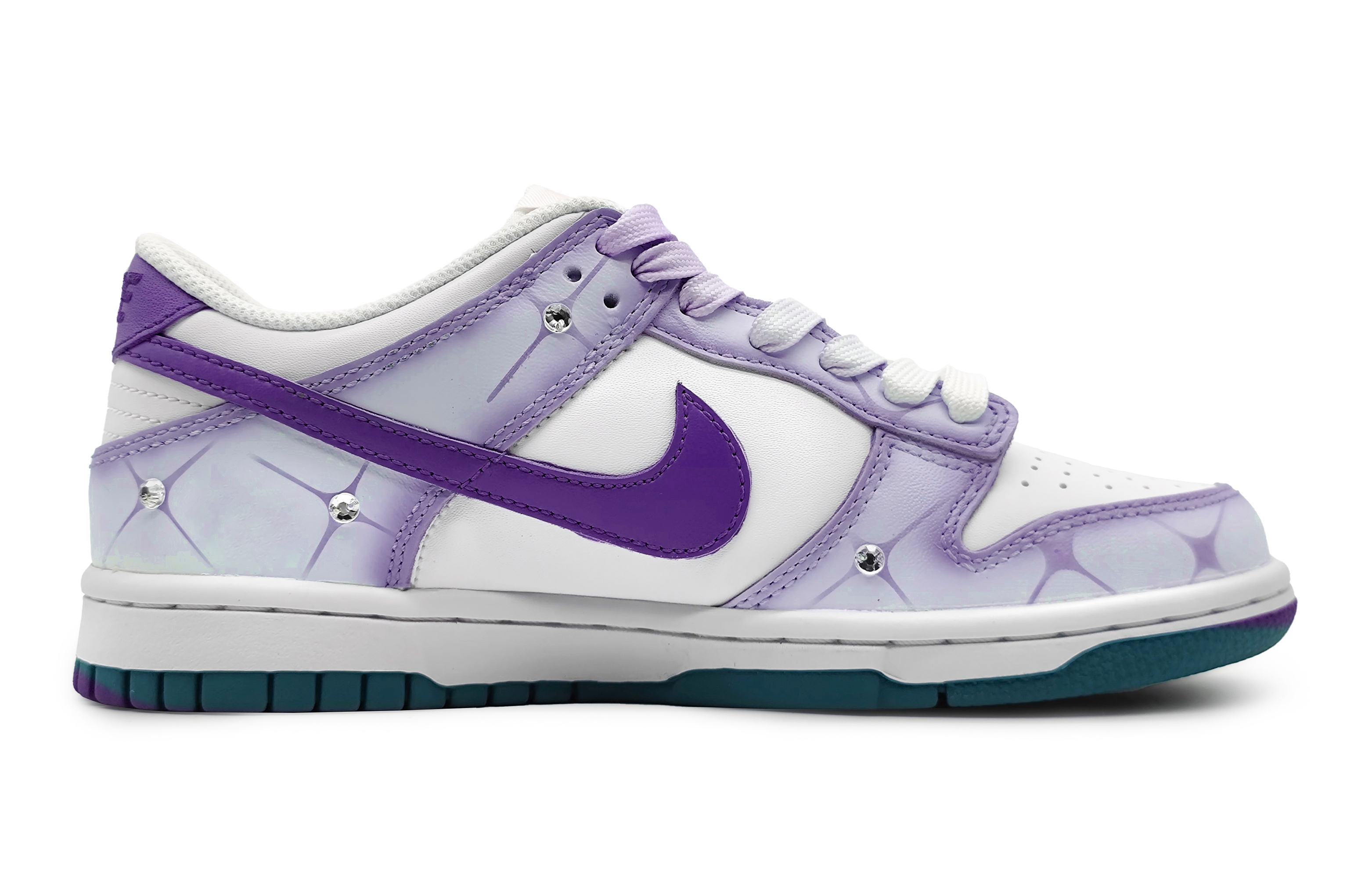 Order [Zapatillas Personalizadas] Nike Dunk Low 'Joya Morada Degradada' FD9911-101(Team16-万紫流苏)