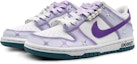 Lookbook 【客製球鞋】 Nike Dunk Low 萬紫流蘇 鑲鑽 漸變紫色 小清新色彩 低筒 板鞋 GS 紫