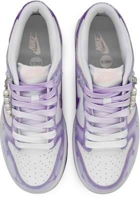 【客製球鞋】 Nike Dunk Low 萬紫流蘇 鑲鑽 漸變紫色 小清新色彩 低筒 板鞋 GS 紫 Shop 【客製球鞋】 Nike Dunk Low 萬紫流蘇 鑲鑽 漸變紫色 小清新色彩 低筒 板鞋 GS 紫