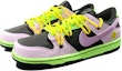 Lookbook 【定製球鞋】Nike Dunk Low 螢光普照 解構風 雙鞋帶 手繪塗鴉 復古 低幫 板鞋 GS 紫綠