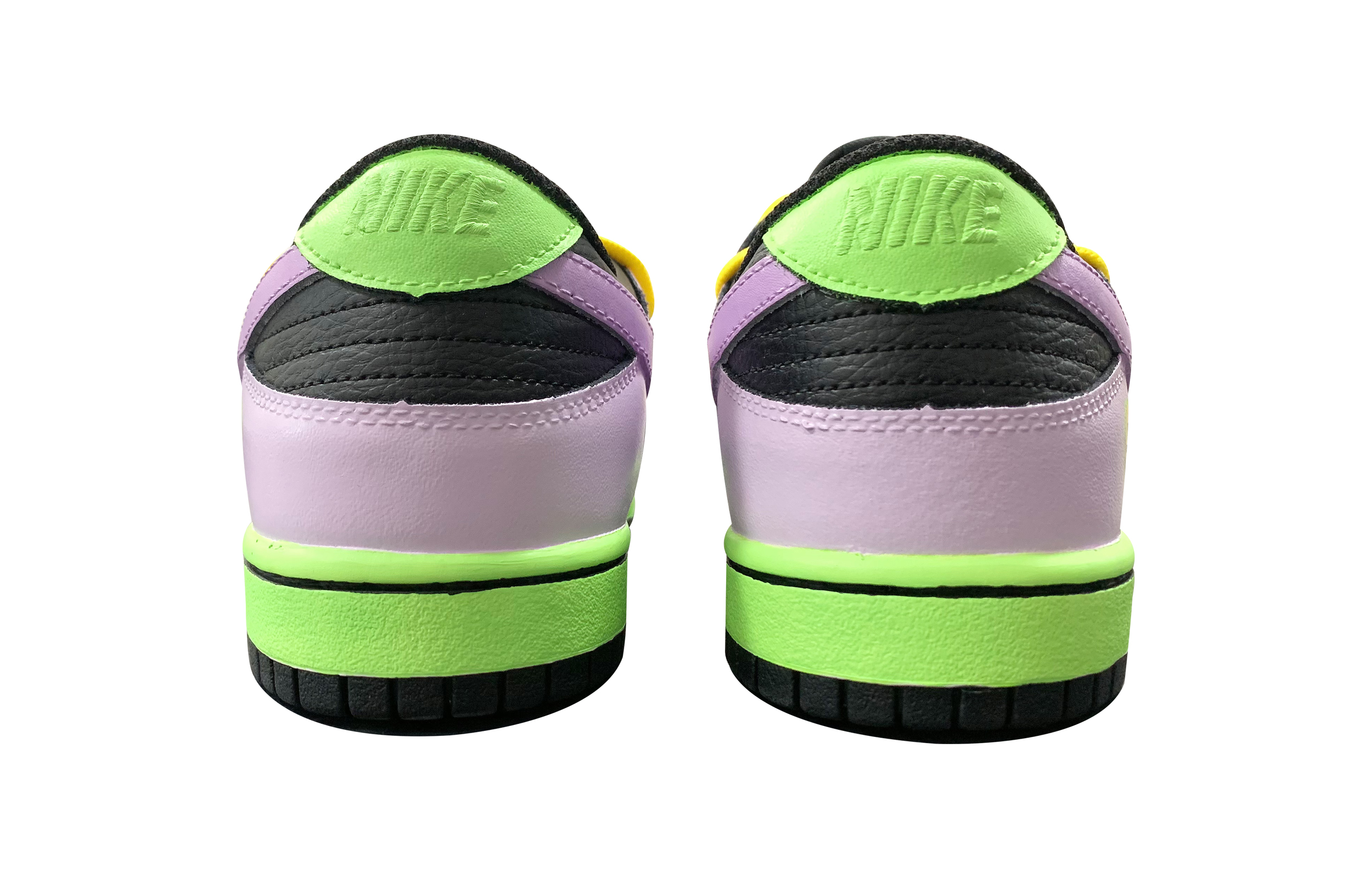 Shop [Kasut Custom] Nike Dunk Low 'Grafiti Ungu Hijau Pendar' DH9765-002(TeamD-GS款荧光普照)