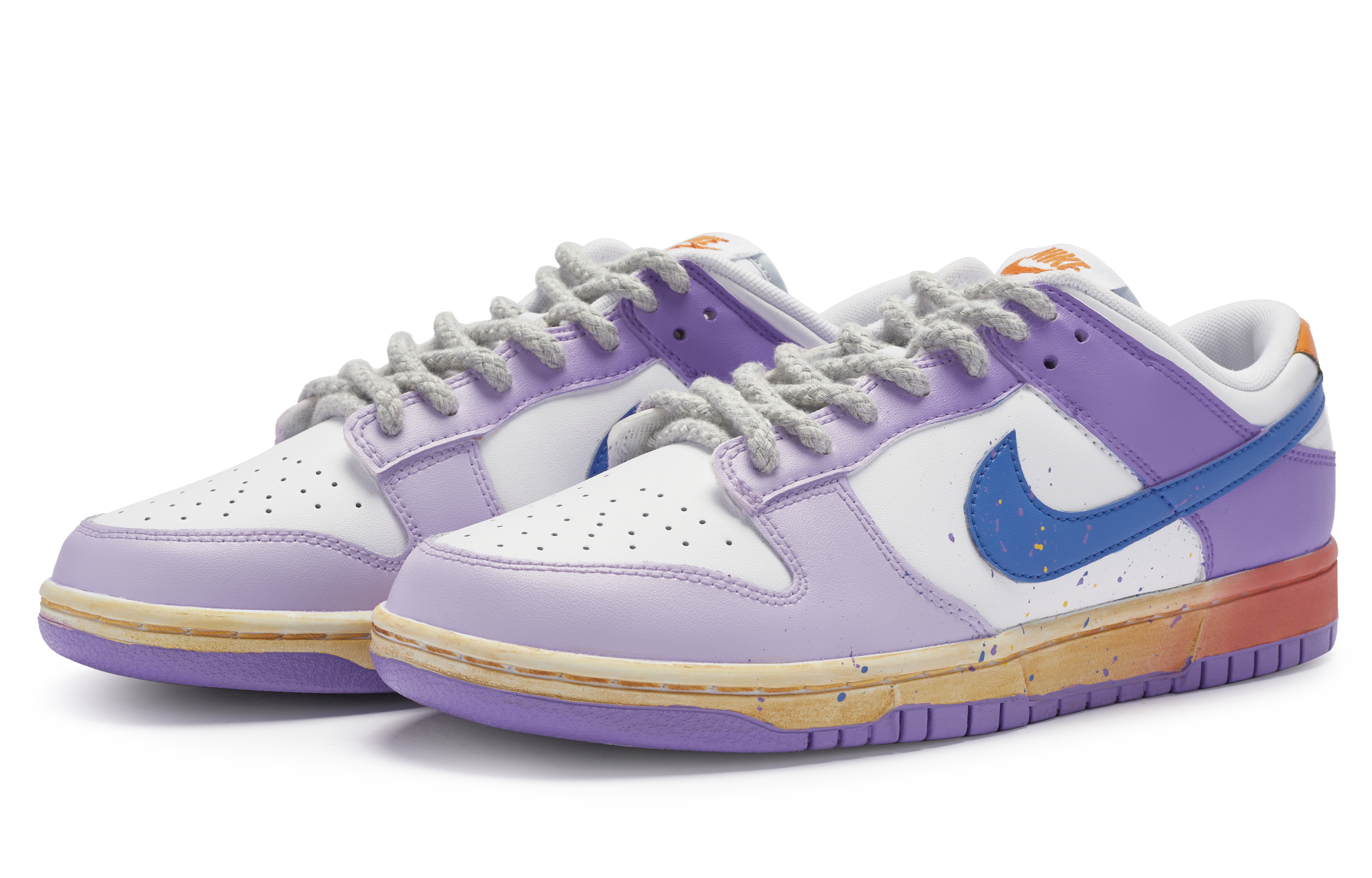 Lookbook [Zapatillas Personalizadas] Nike Dunk Low 'Morado Naranja' DV0831-101-445739