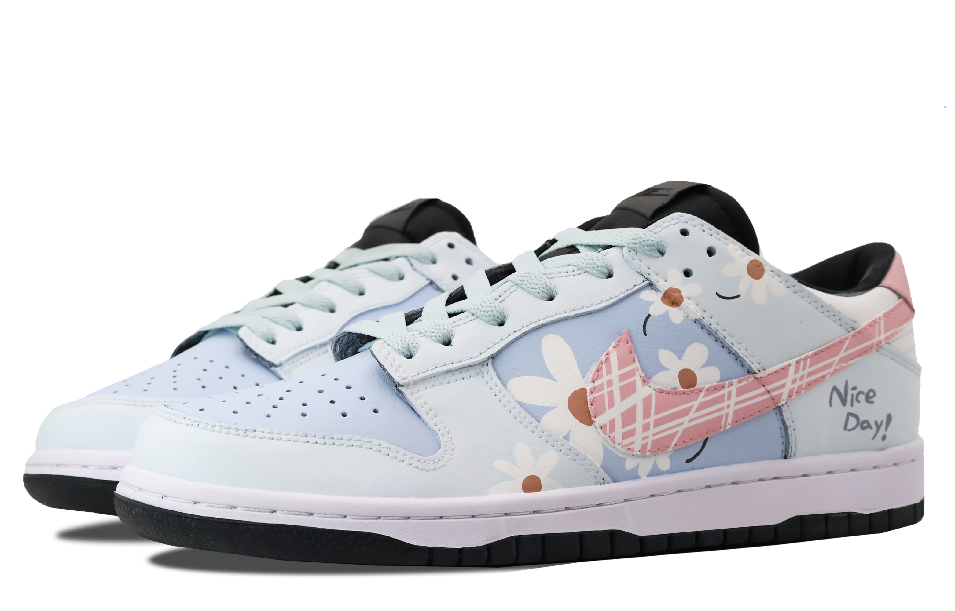Lookbook [Zapatillas Personalizadas] Nike Dunk Low 'Qixi Daisy' FD1232-001(Team53-女款雏菊)