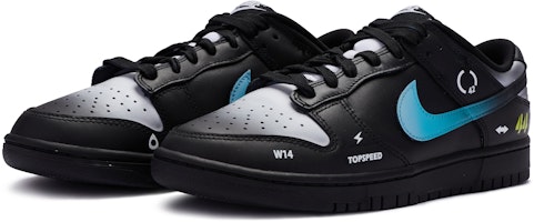 ナイキ ダンク ロー "黒雷" カスタム (Nike Dunk Low "Black Lightning" Custom) CW1590-100(TeamR-女款黑闪电) Lookbook ナイキ ダンク ロー "黒雷" カスタム (Nike Dunk Low "Black Lightning" Custom) CW1590-100(TeamR-女款黑闪电)