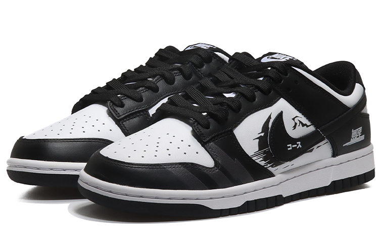 Lookbook [Kasut Custom] Nike Dunk Low ‘Racing World Hitam Putih’ CW1590-100(Team10-赛车世界女黑白-QD)