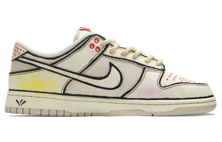 Order [Sepatu Custom] Nike Dunk Low 'Rainbow Beige' DV0834-100(Team34-彩虹二次元)