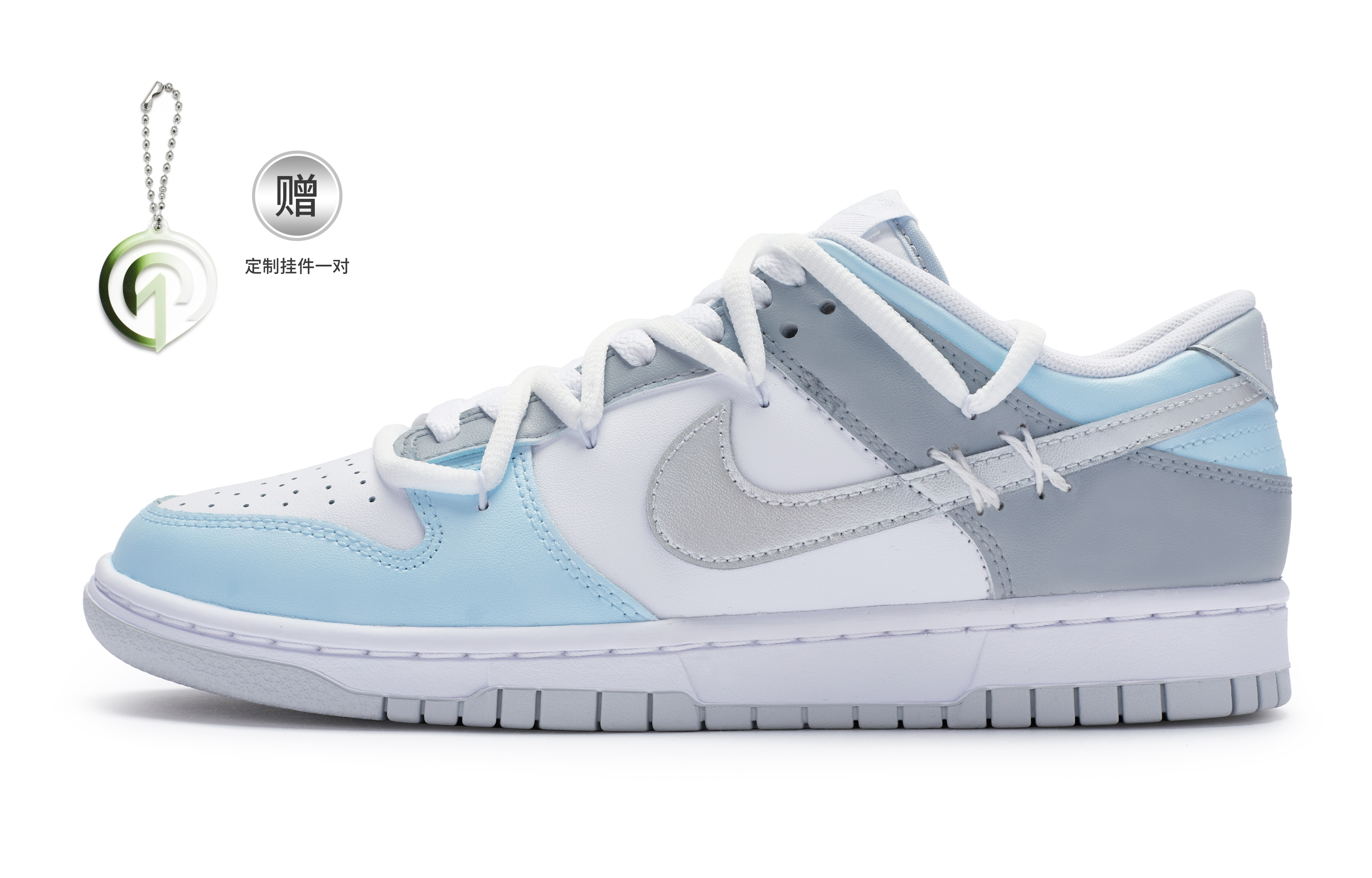 Buy [Sepatu Custom] Nike Dunk Low 'Ramune Penyegar Musim Panas' DH9765-102(Team80-女款波子汽水白蓝灰)