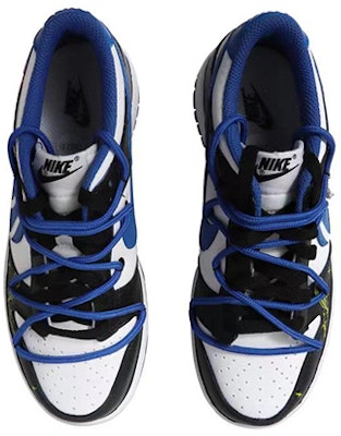 【定製球鞋】 Nike Dunk Low 拉文克勞 冠冕 配飾 解構鞋帶 低幫 板鞋 GS 黑白藍金 Shop 【定製球鞋】 Nike Dunk Low 拉文克勞 冠冕 配飾 解構鞋帶 低幫 板鞋 GS 黑白藍金