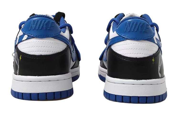 Purchase 【定製球鞋】 Nike Dunk Low 拉文克勞 冠冕 配飾 解構鞋帶 低幫 板鞋 GS 黑白藍金
