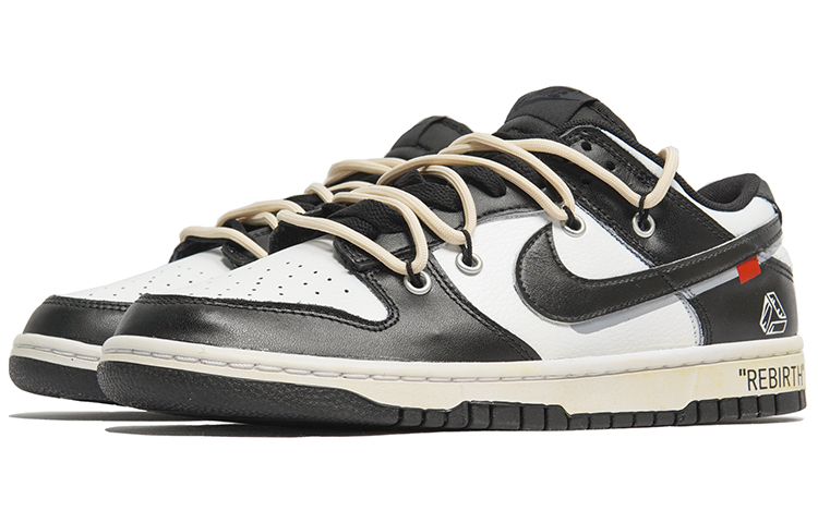 Lookbook 나이키 덩크 로우 '흑백 재탄생' (커스텀) DJ6188-002(TeamP-重生之黑白世界)