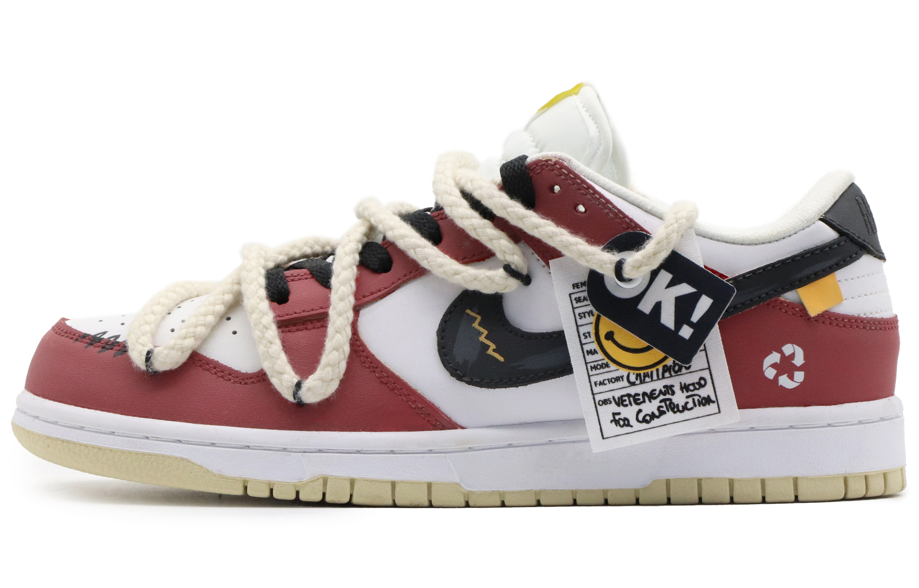Order [Sepatu Custom] Nike Dunk Low 'Recycled Chicago' DV0833-100(Team57-男款回收)
