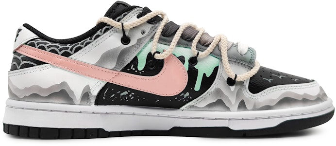 【定製球鞋】 Nike Dunk Low 龍遊萬川 欣欣江山 鱗片 國風國潮 尾繩可拆卸 低筒 板鞋 男款 紅黑 Order 【定製球鞋】 Nike Dunk Low 龍遊萬川 欣欣江山 鱗片 國風國潮 尾繩可拆卸 低筒 板鞋 男款 紅黑