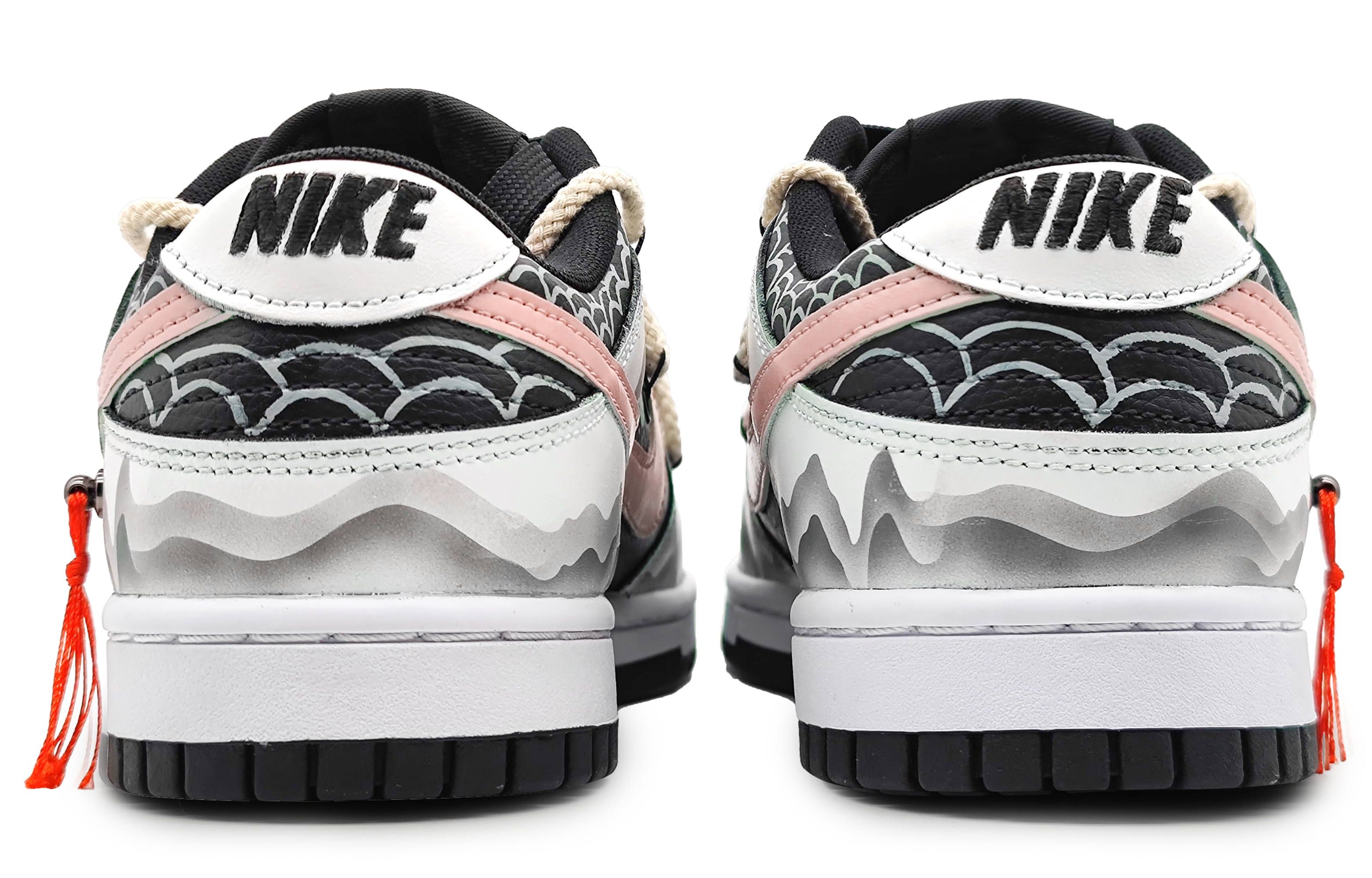 Purchase 【カスタムシューズ】ナイキ ダンク ロー「レッドブラックドラゴンスケール」 DV0831-002(Team16-男款龙游万川红)