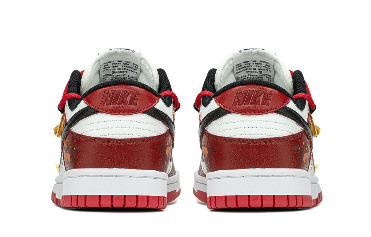 Purchase Sepatu Kustom - Nike Dunk Low 'Merah Hitam Wedding' FD9762-061(TeamA-欢囍)