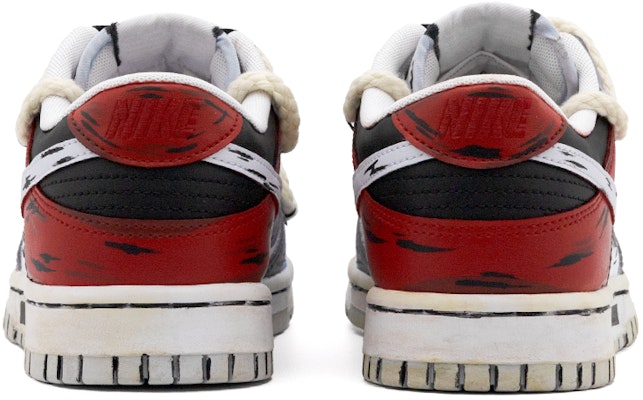 나이키 덩크 로우 '레드 블루 그레이 패치워크' (커스텀) DV0831-101(Team肆-男款二次元撞色手绘A) Shop 나이키 덩크 로우 '레드 블루 그레이 패치워크' (커스텀) DV0831-101(Team肆-男款二次元撞色手绘A)