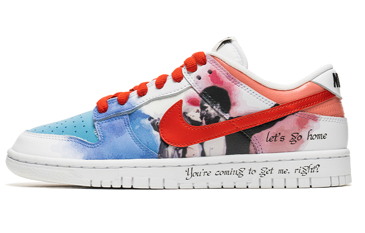 Buy Nike Dunk Low カスタム 赤青タイダイ (Nike Dunk Low Custom Red Blue Tie-Dye) DJ6188-101(TeamB-男款红蓝晕染Q-BOX)