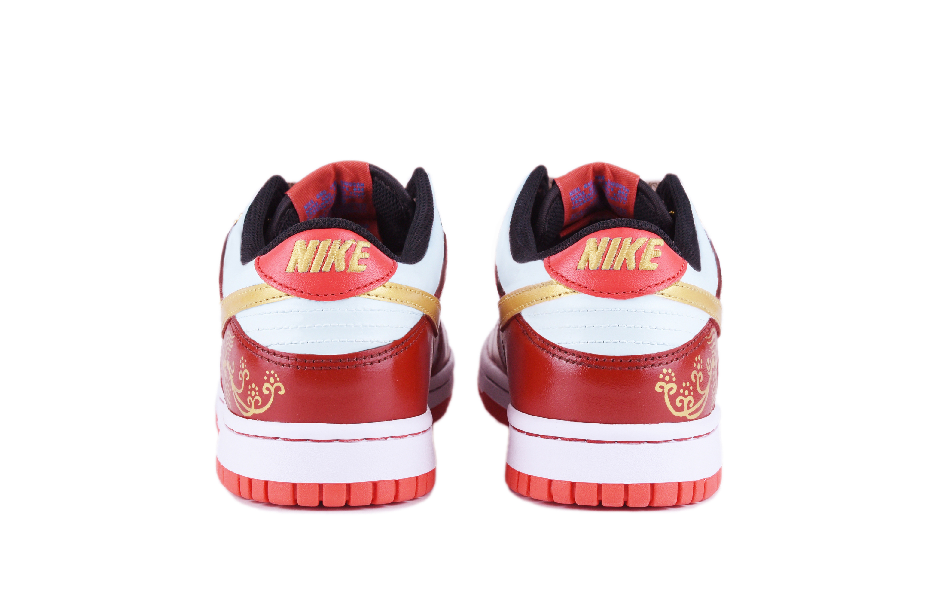 [Custom Shoes] Nike Dunk Low 'Red Gold Embroidered Love' 圖 4