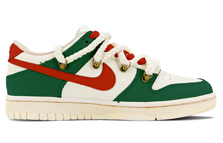 Order [Kasot Custom] Nike Dunk Low 'Merah Hijau Krismas' DH9765-100(TeamK-圣诞树)