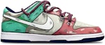 Order 【訂製球鞋】Nike Dunk Low 二次元拼色 鯊魚鉤 解構雙鞋帶 限量特殊鞋盒 低筒 板鞋 GS 紅灰藍