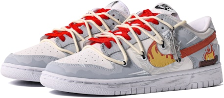 나이키 덩크 로우 레드/그레이/화이트 커스텀 (레오나르도) DH9765-100(TeamM-女款灼火为心S-BOX) Lookbook 나이키 덩크 로우 레드/그레이/화이트 커스텀 (레오나르도) DH9765-100(TeamM-女款灼火为心S-BOX)