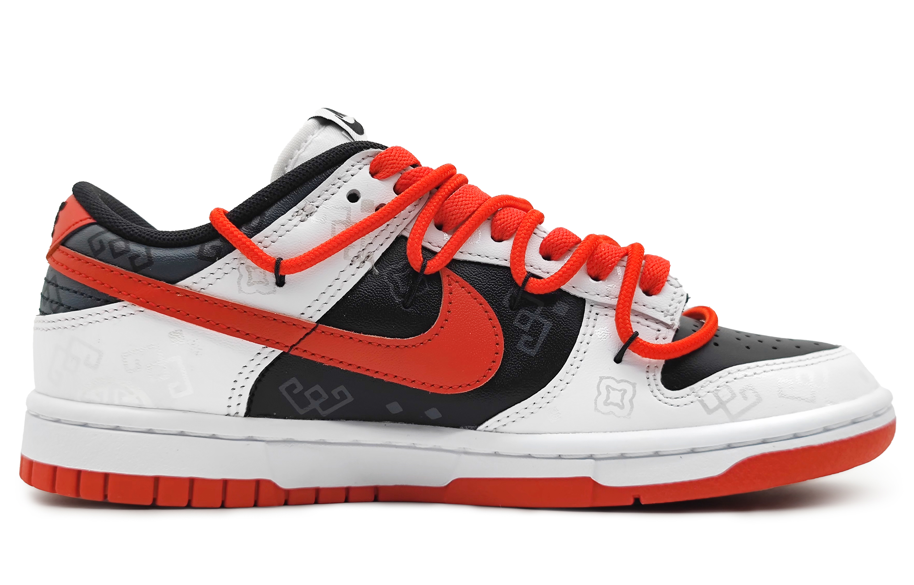 Order ナイキ ダンク ロー『レッドシルク クラシック』カスタムシューズ FD9762-061(Team16-男女同款红丝绸解构)