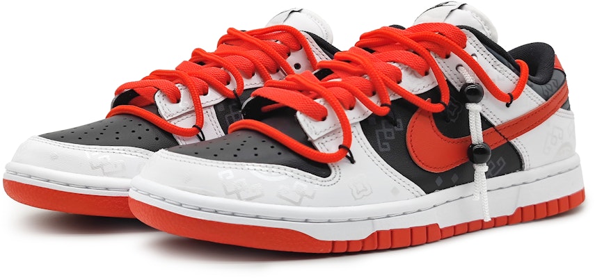 ナイキ ダンク ロー『レッドシルク クラシック』カスタムシューズ FD9762-061(Team16-男女同款红丝绸解构) Lookbook ナイキ ダンク ロー『レッドシルク クラシック』カスタムシューズ FD9762-061(Team16-男女同款红丝绸解构)