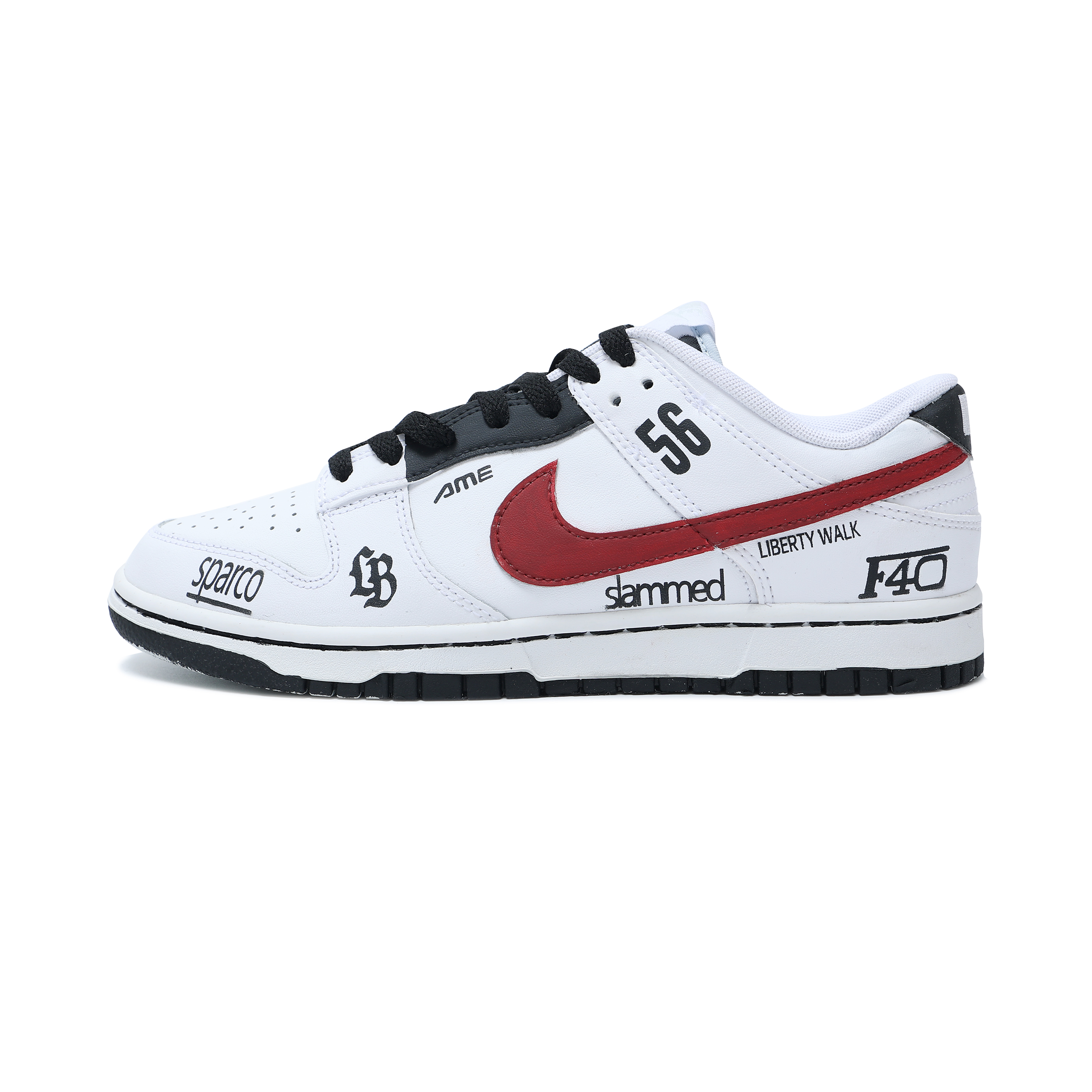 Buy 【カスタムシューズ】ナイキダンクロー「レッドホワイト」DV0831-101 DV0831-101（Team151-F40）