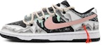 Buy 【訂製球鞋】 Nike Dunk Low 龍遊萬川 栩栩江山 鱗片 國風國潮 尾繩可拆卸 低筒 板鞋 GS 紅白