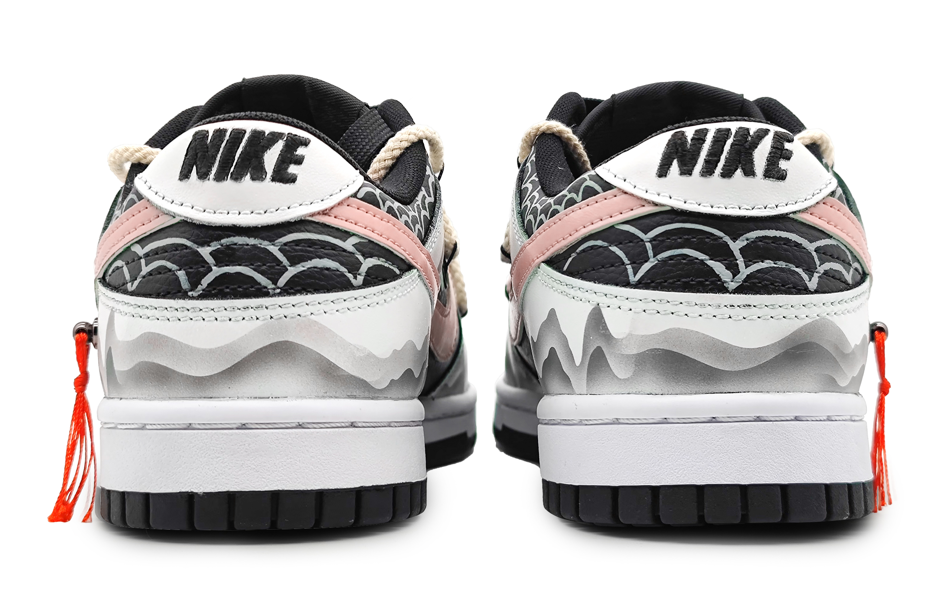 Purchase [定制鞋款] 耐克Dunk Low '红白龙鳞' FD1232-001(Team16-女款龙游万川黄)