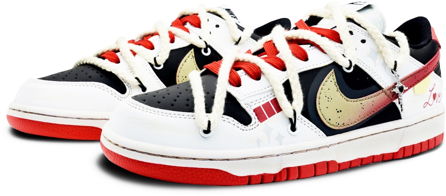 나이키 덩크 로우 '레드 화이트 심박 와비사비' (커스텀) FD9762-061(Team78-男女款怦然心动) Lookbook 나이키 덩크 로우 '레드 화이트 심박 와비사비' (커스텀) FD9762-061(Team78-男女款怦然心动)