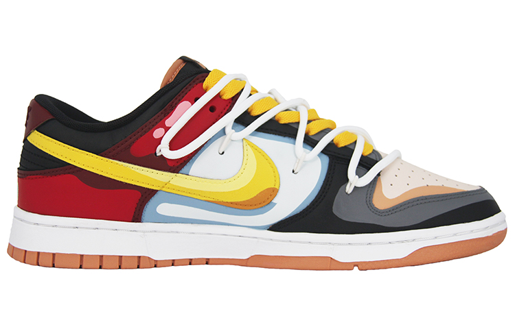 Lookbook 나이키 덩크 로우 '레드 옐로우 폼' (커스텀) DV0831-004（Team110-颜色泡沫SBOX）