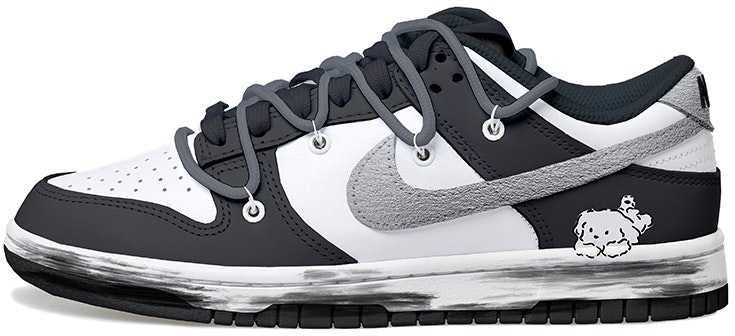 custom-shoes-nike-dunk-low-retro-black-silver
