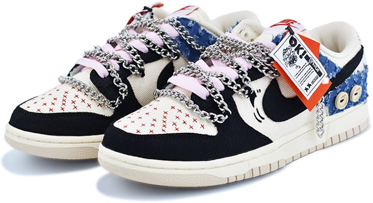 나이키 덩크 로우 '레트로 데님 해체' (커스텀) DV0834-100-458549 Lookbook 나이키 덩크 로우 '레트로 데님 해체' (커스텀) DV0834-100-458549