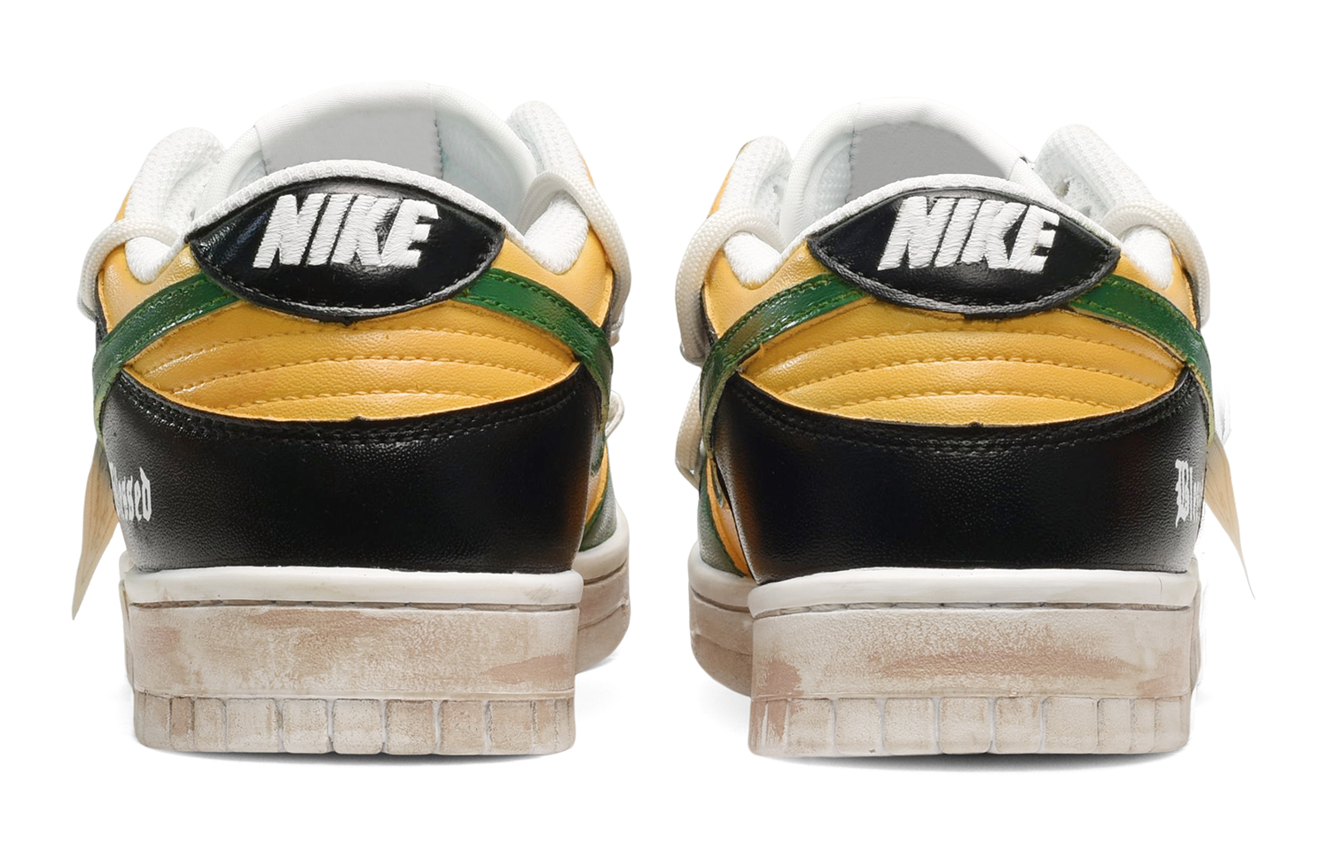 Shop [Kasut Eksklusif] Nike Dunk Low 'Retro Dinosaur Kuning-Hijau-Hitam' DH9765-100(TeamE-女款恐龙黄绿黑)