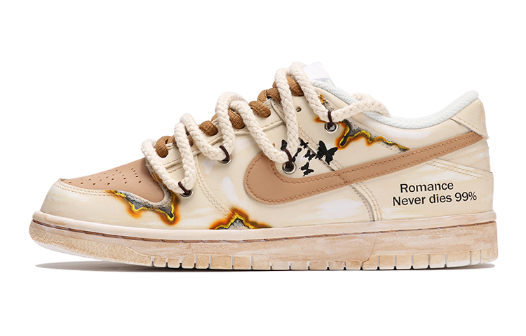 Buy 나이키 덩크 로우 '레트로 탄'(커스텀) DH9765-100(TeamThree-女款灼烧米棕色)