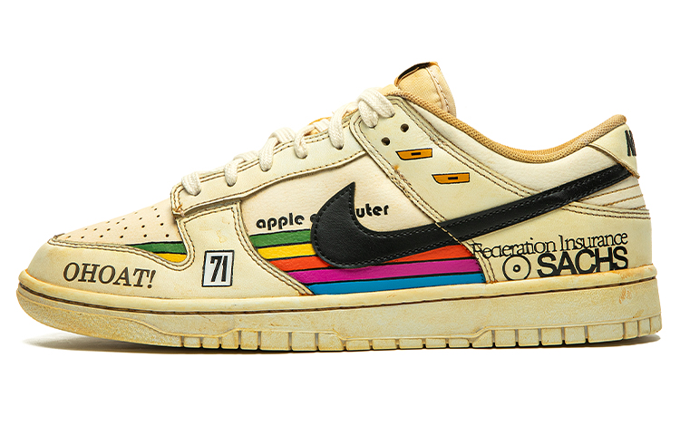 Buy [Sepatu Kustom] Nike Dunk Low 'Retro Masa Depan Coffee Dye' DJ6188-101(TeamB-男款条纹炫彩)