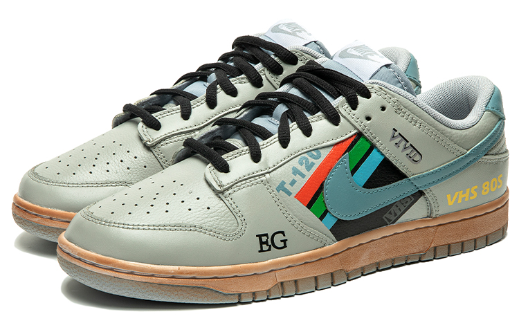 Lookbook [Sepatu Khusus] Nike Dunk Low 'Retro Future Biru-Abu Bergaris' DJ6188-003(TeamB-男款条纹青灰G-BOX)