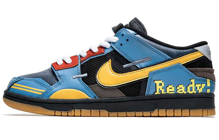 Buy 나이키 덩크 로우 레트로 게임 그래피티 (옐로우 블루) DB0500-001(TeamB-男款吃豆人黄蓝A-BOX)